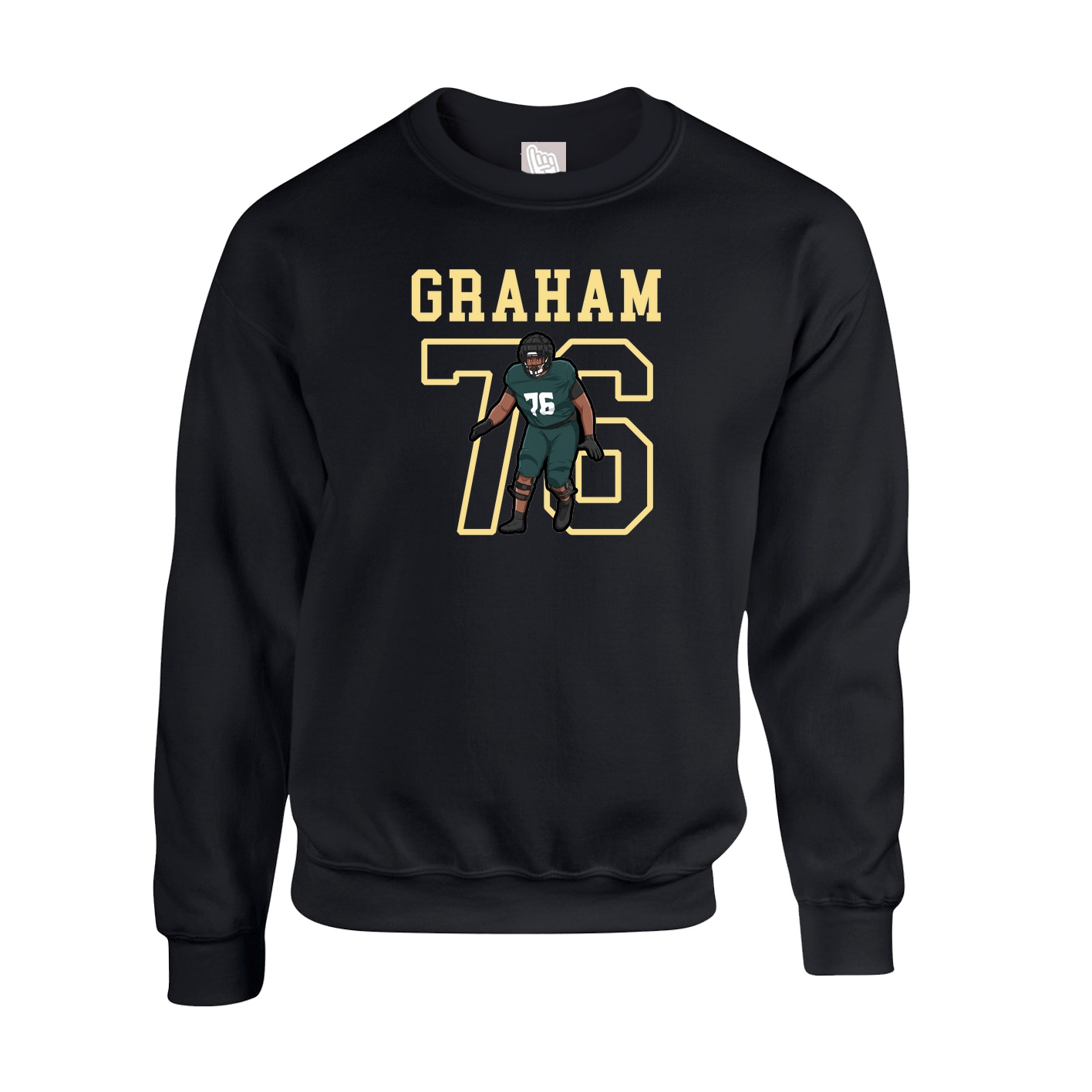 Fleece Crew — Shirsey in Black