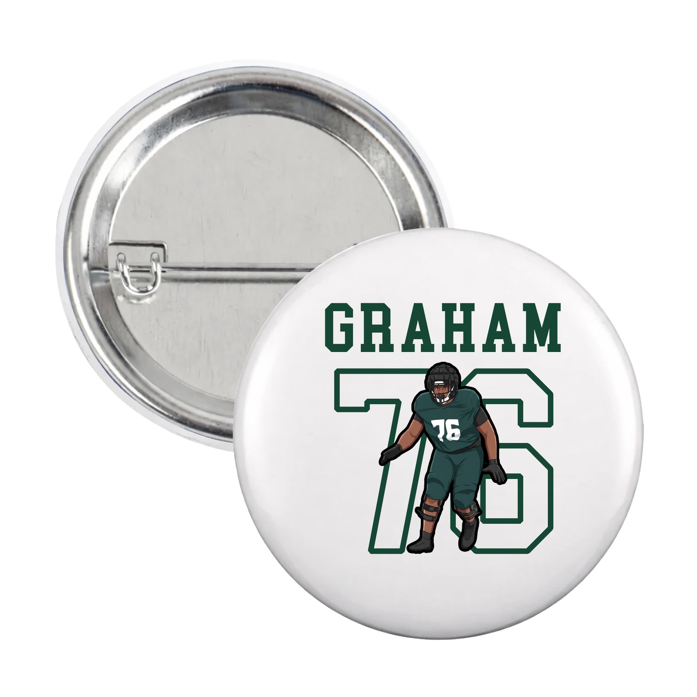 Game Day Button — Shirsey in White
