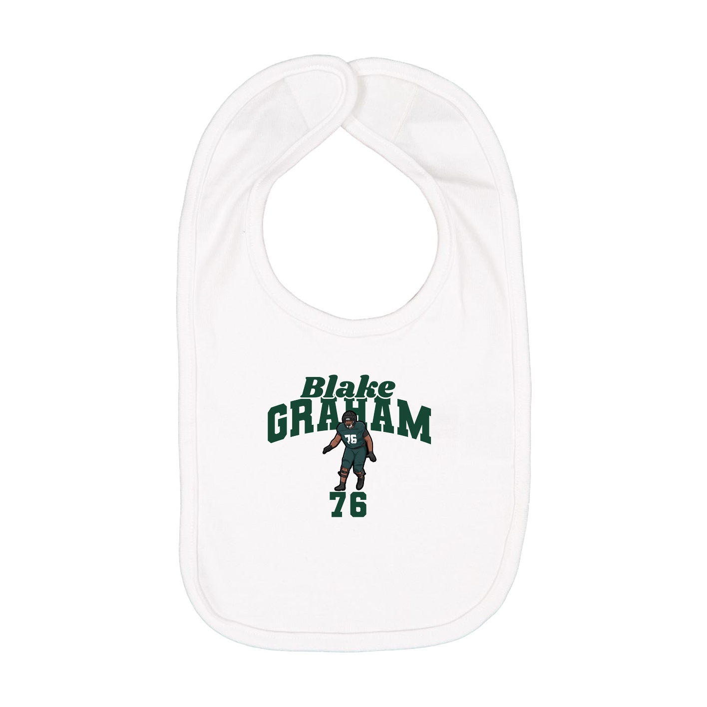 Infant Bib — Signature Arch in White