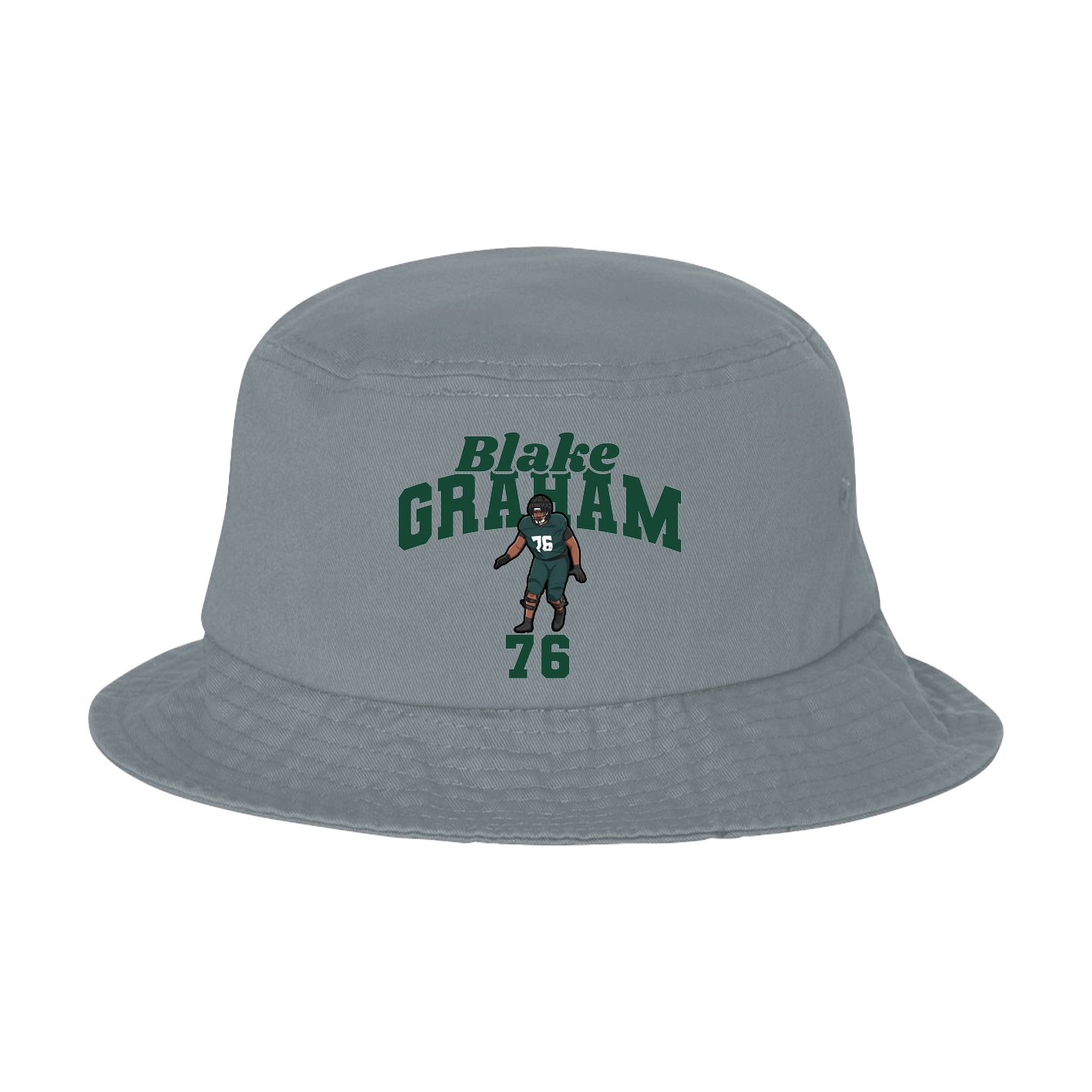 Bucket Cap — Signature Arch in Grey