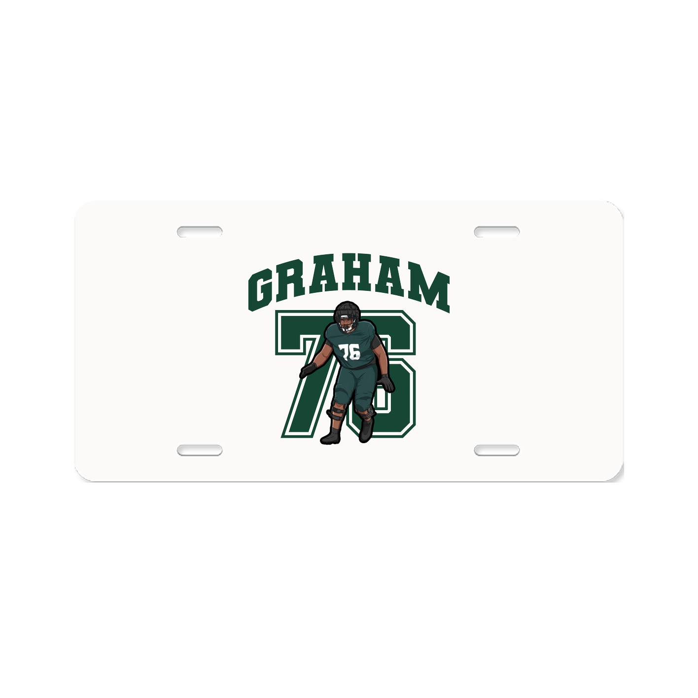 License Plate — Number in Classic