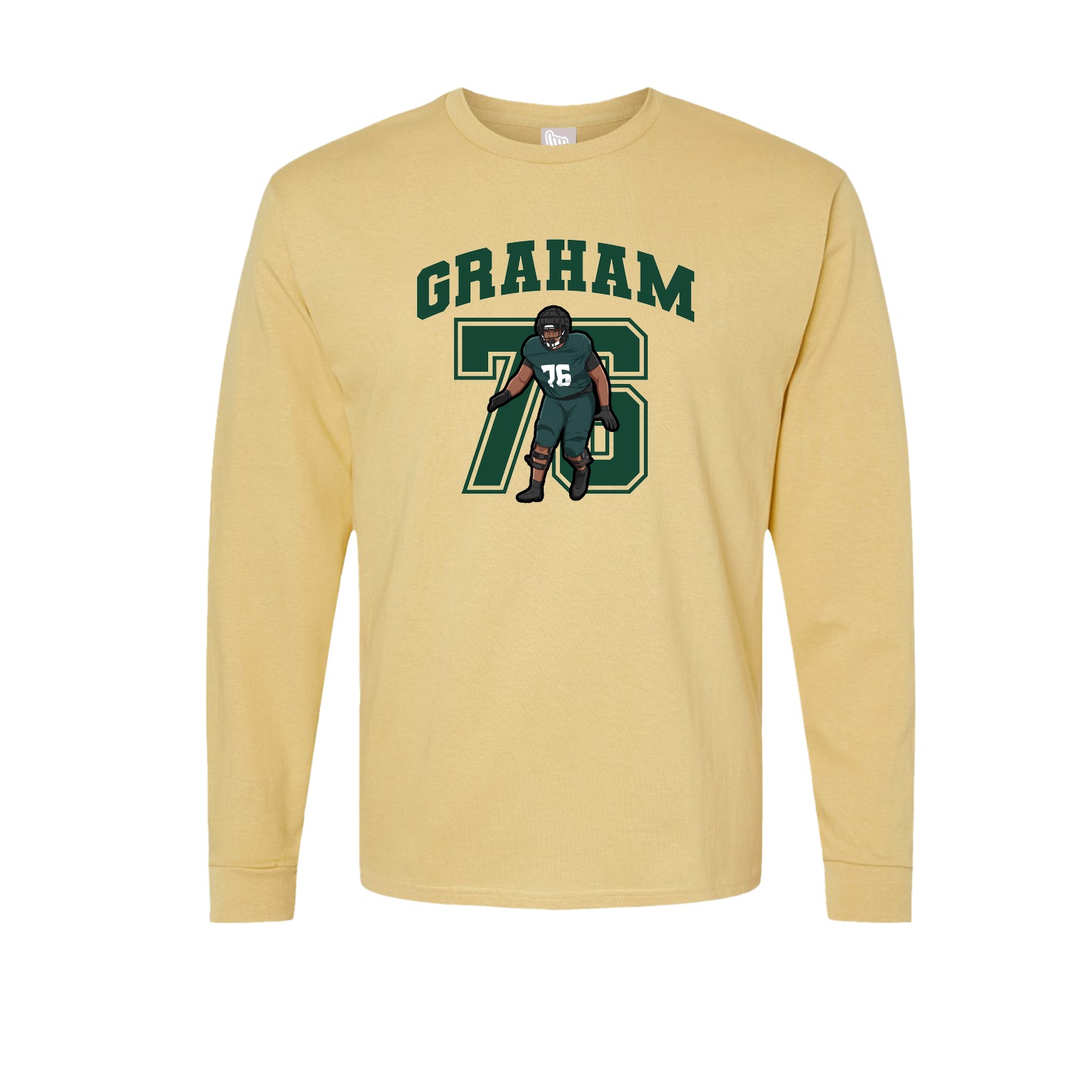 Long Sleeve Tee — Number in Vegas Gold