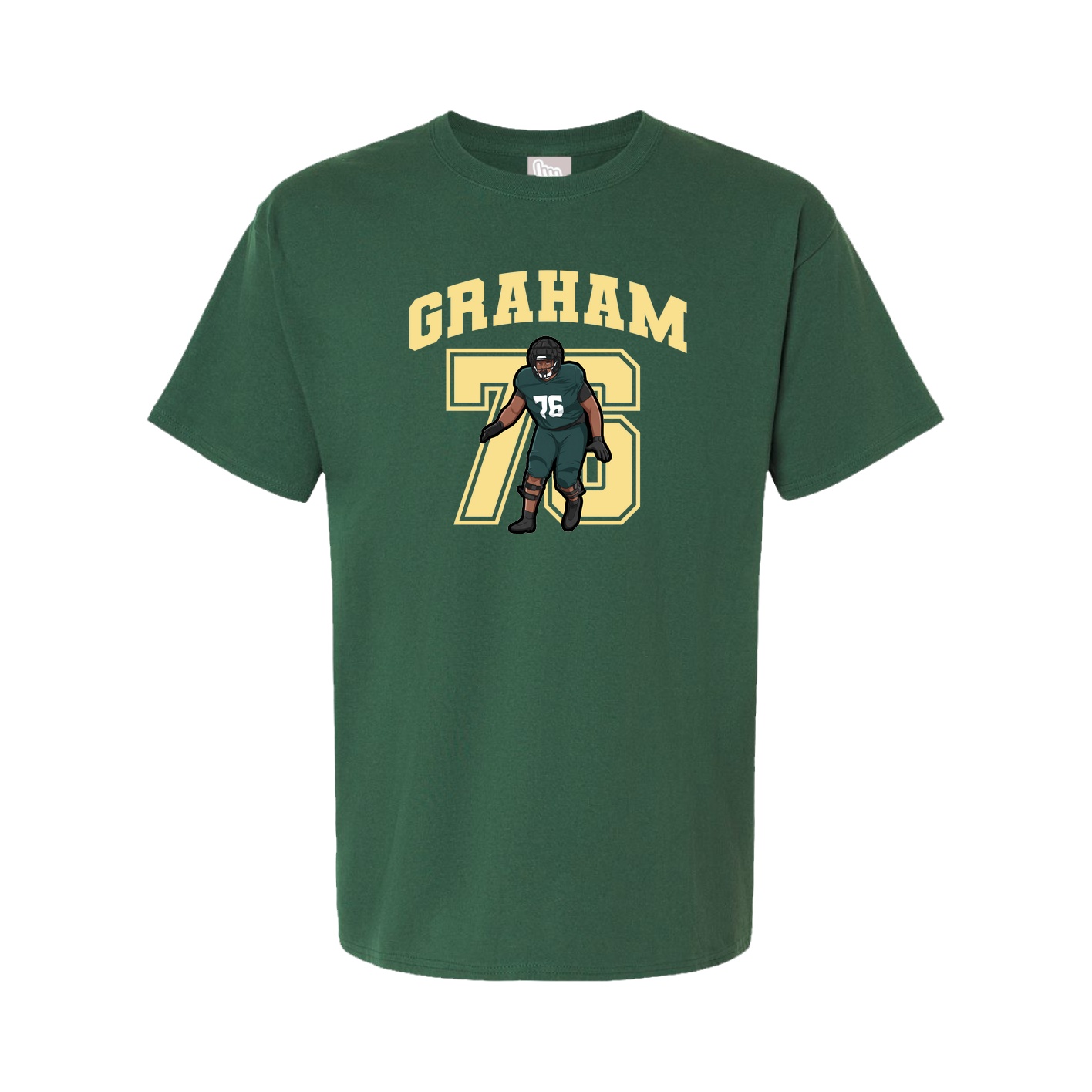 Youth Tee — Number in Green