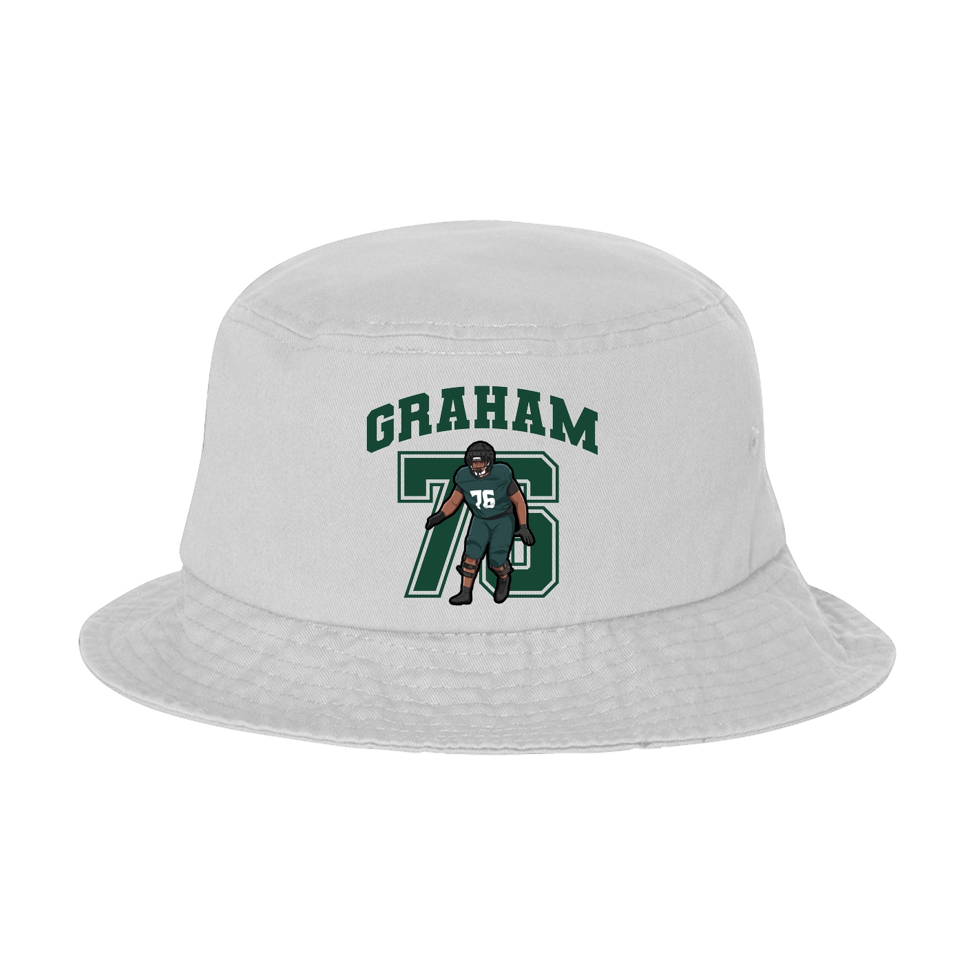Bucket Cap — Number in White