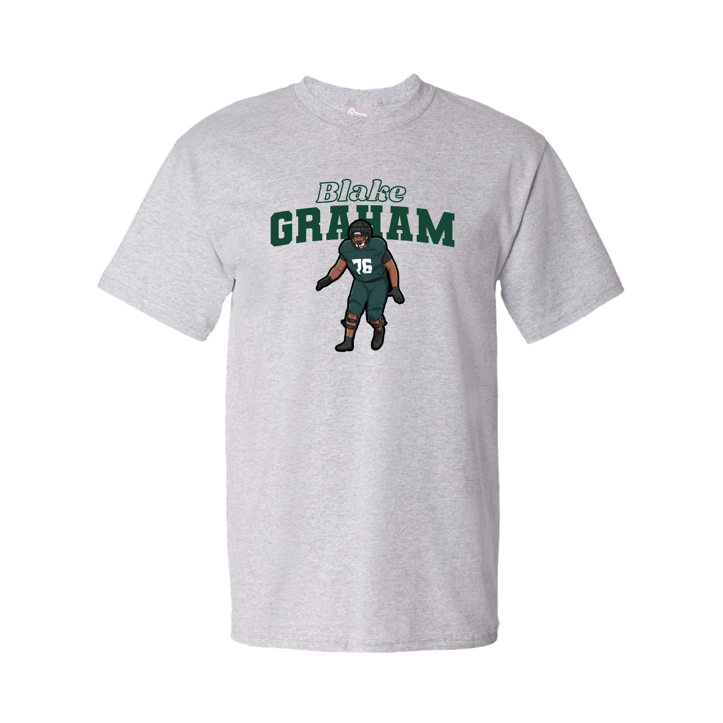 Youth Tee — Name Arch in Grey