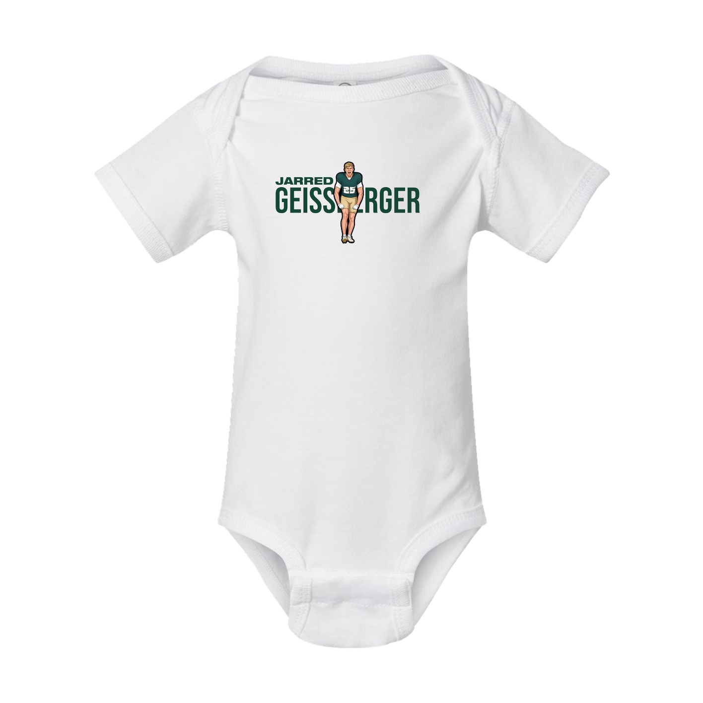 Baby Onesie — Player Name in White