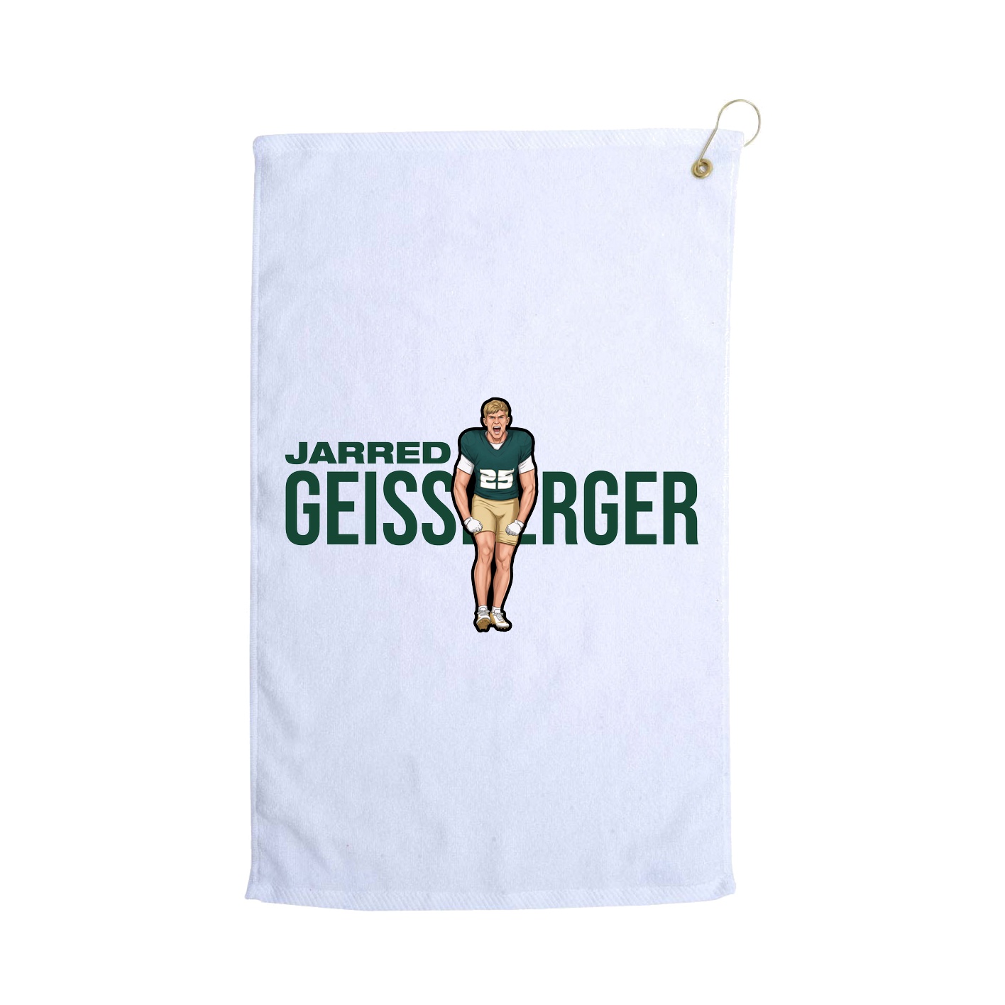 Golf Towel — Player Name in White