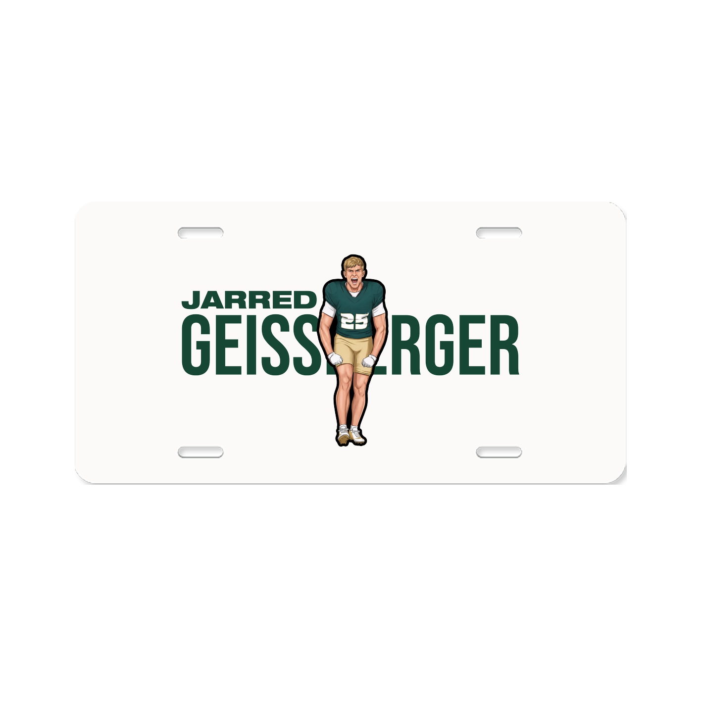 License Plate — Player Name in Classic