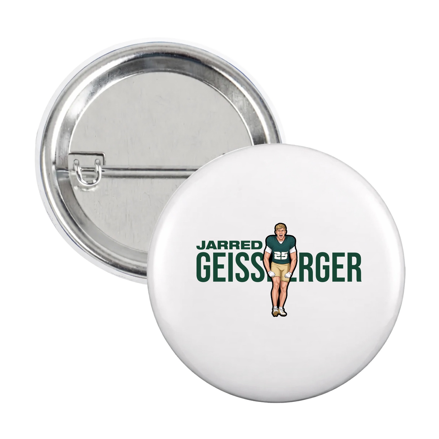 Game Day Button — Player Name in White