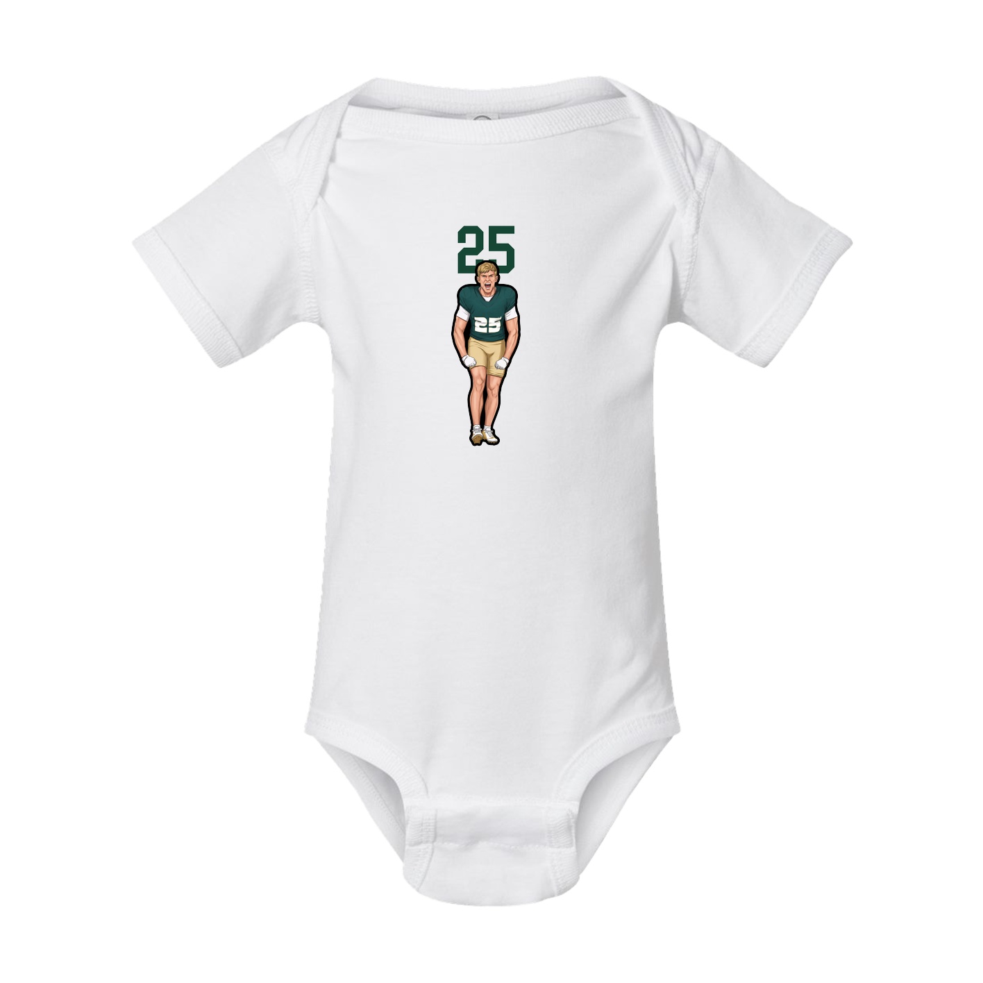 Baby Onesie — Number Top in White