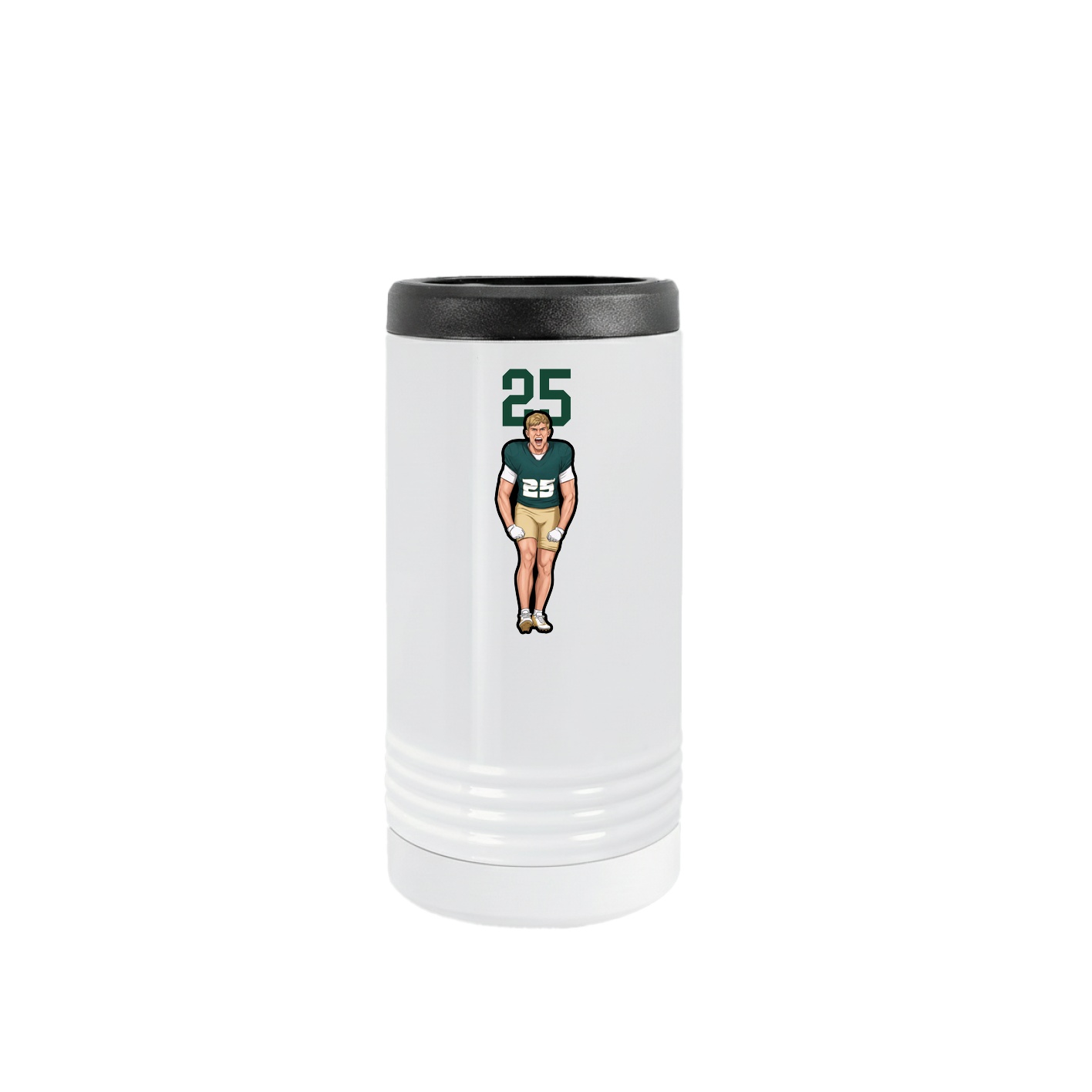 Slim Beverage Holder — Number Top in White