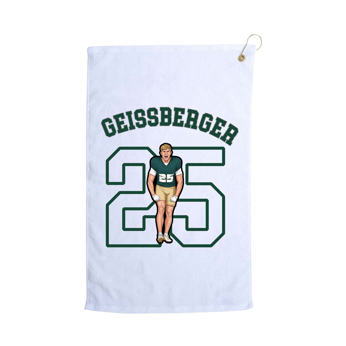 Golf Towel — Shirsey Arch in White