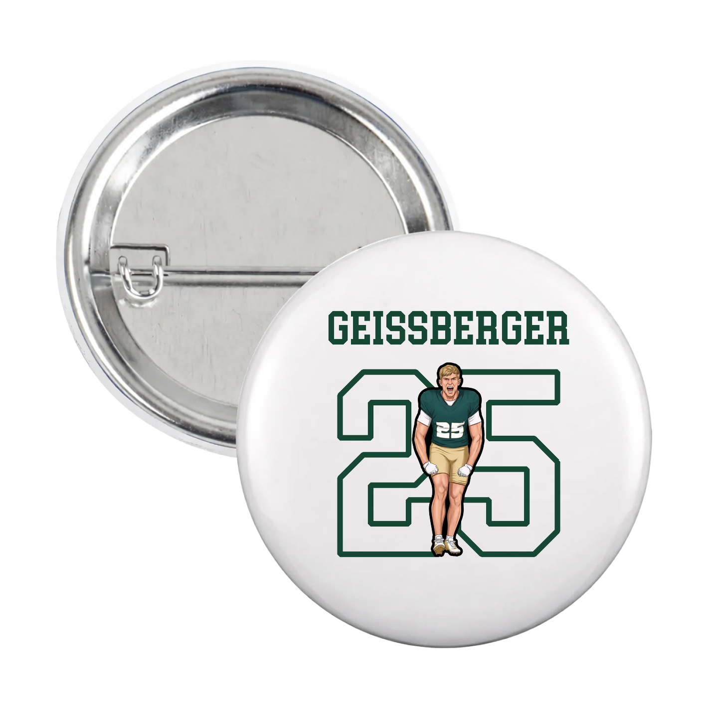 Game Day Button — Shirsey in White
