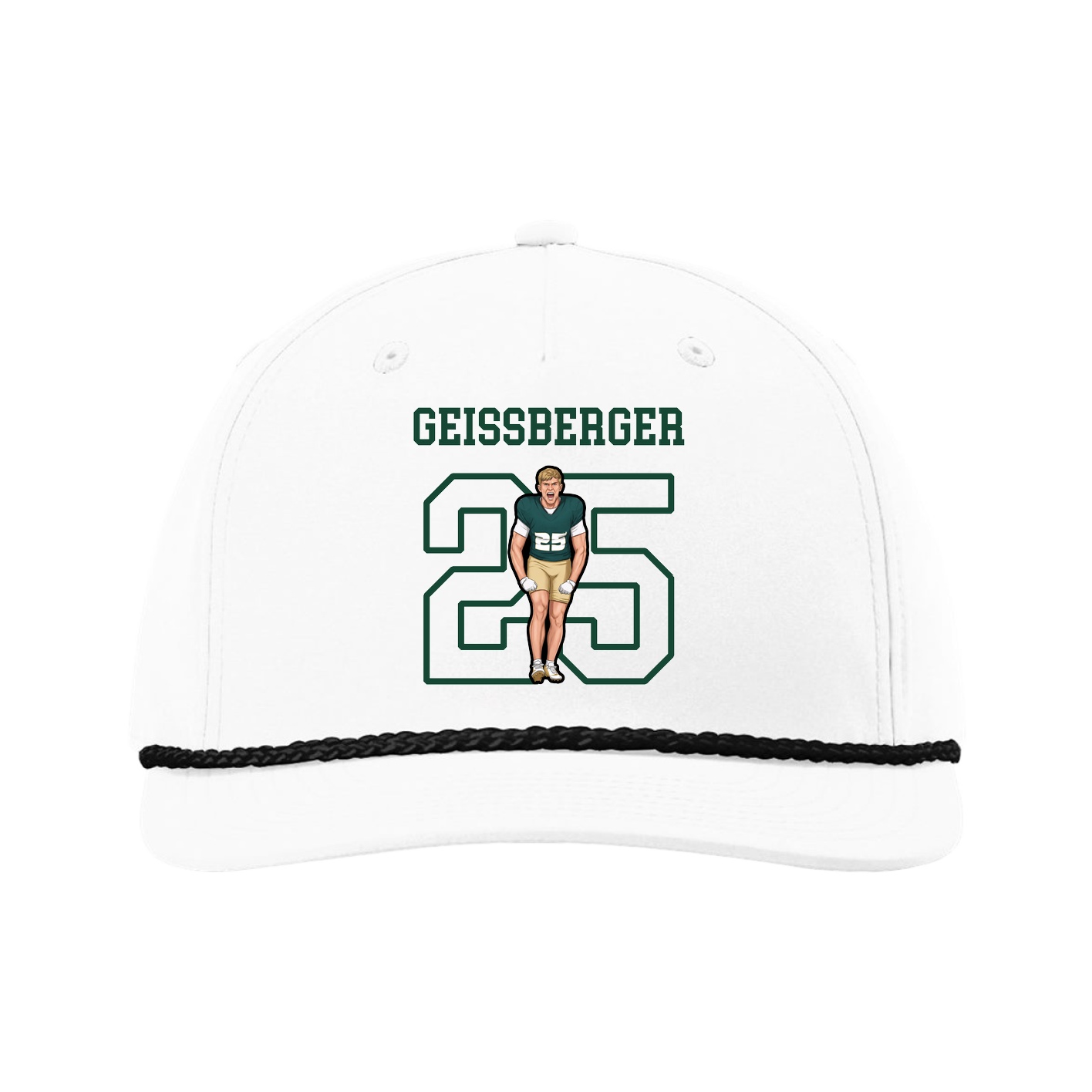 Five-Panel Classic Rope Cap — Shirsey in White