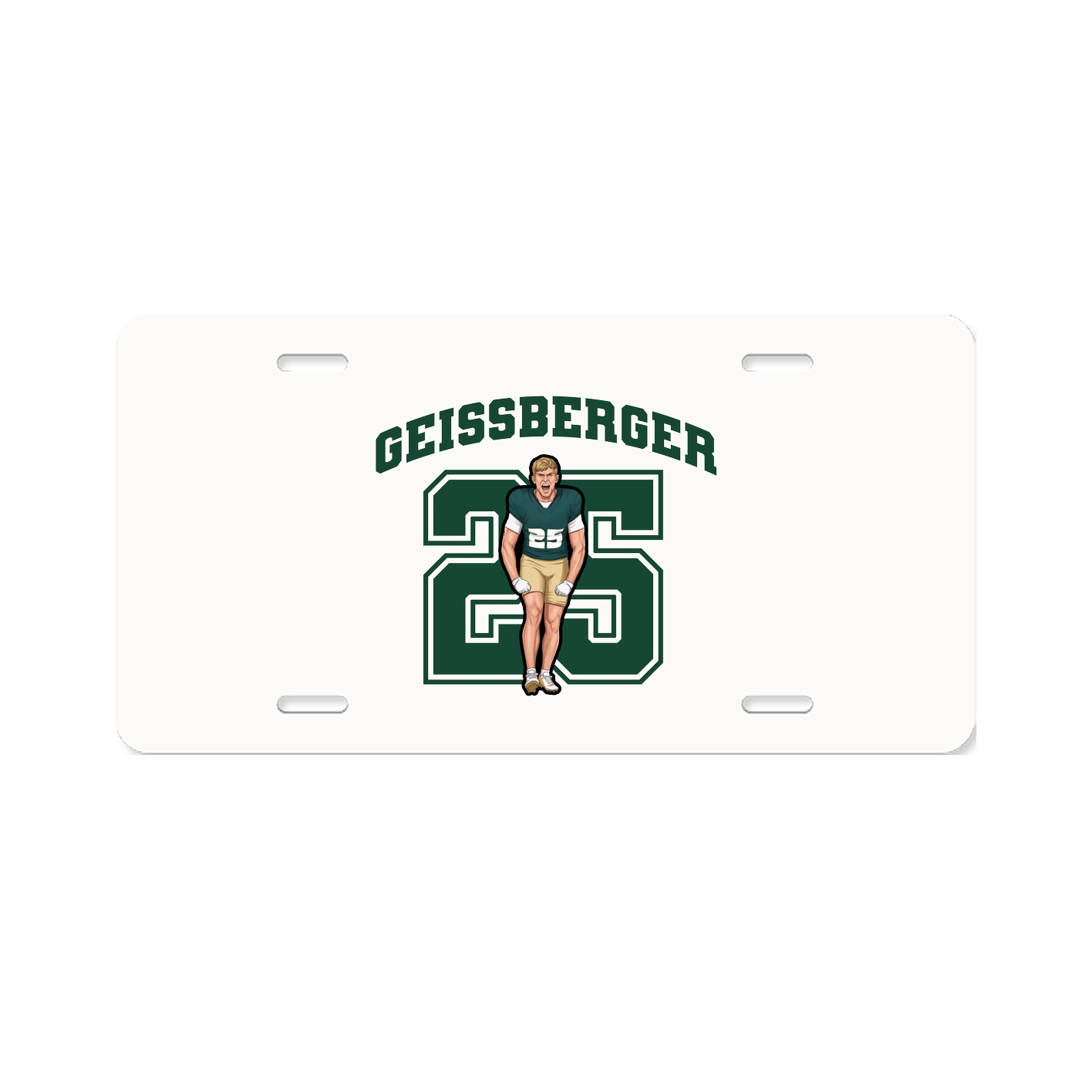 License Plate — Number in Classic