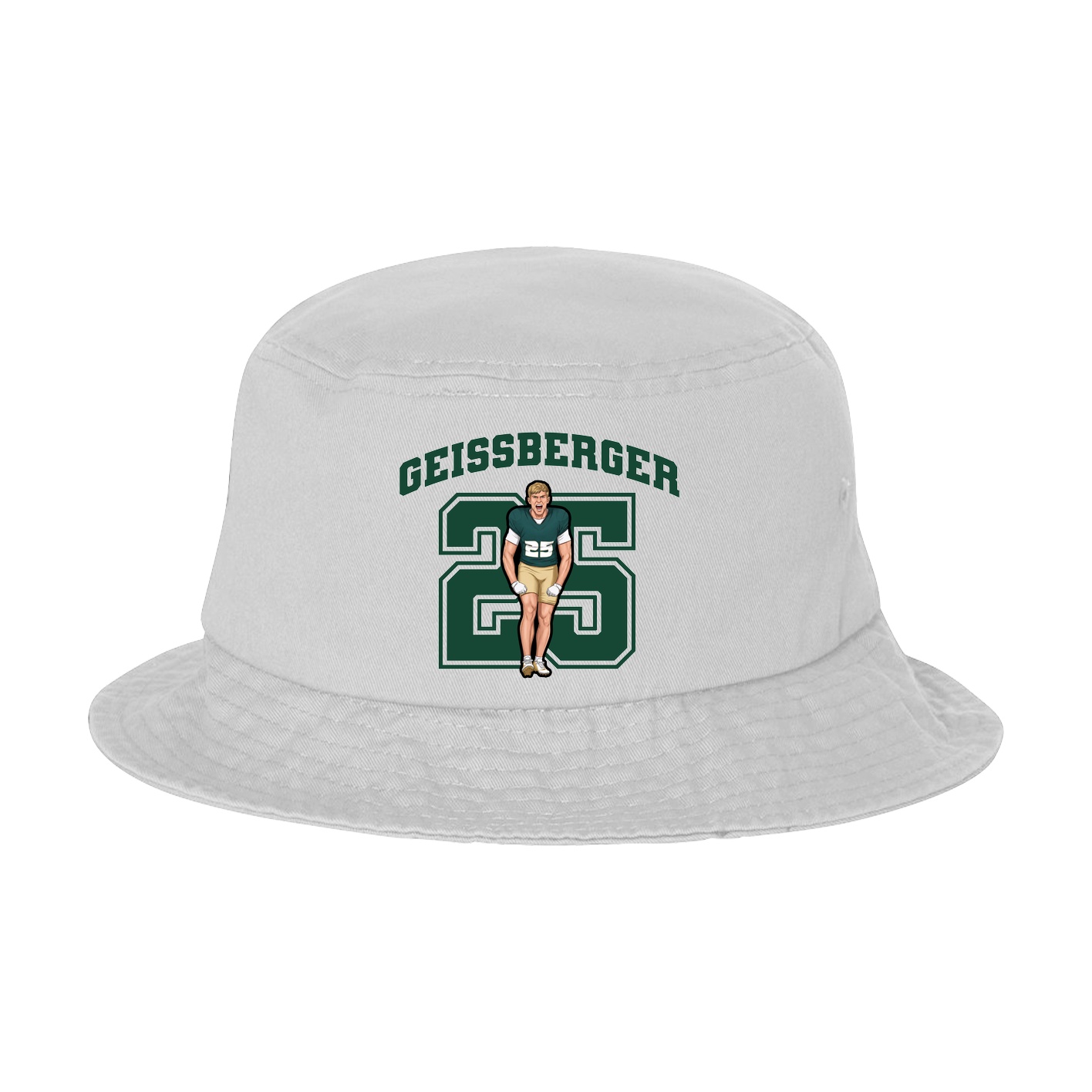 Bucket Cap — Number in White