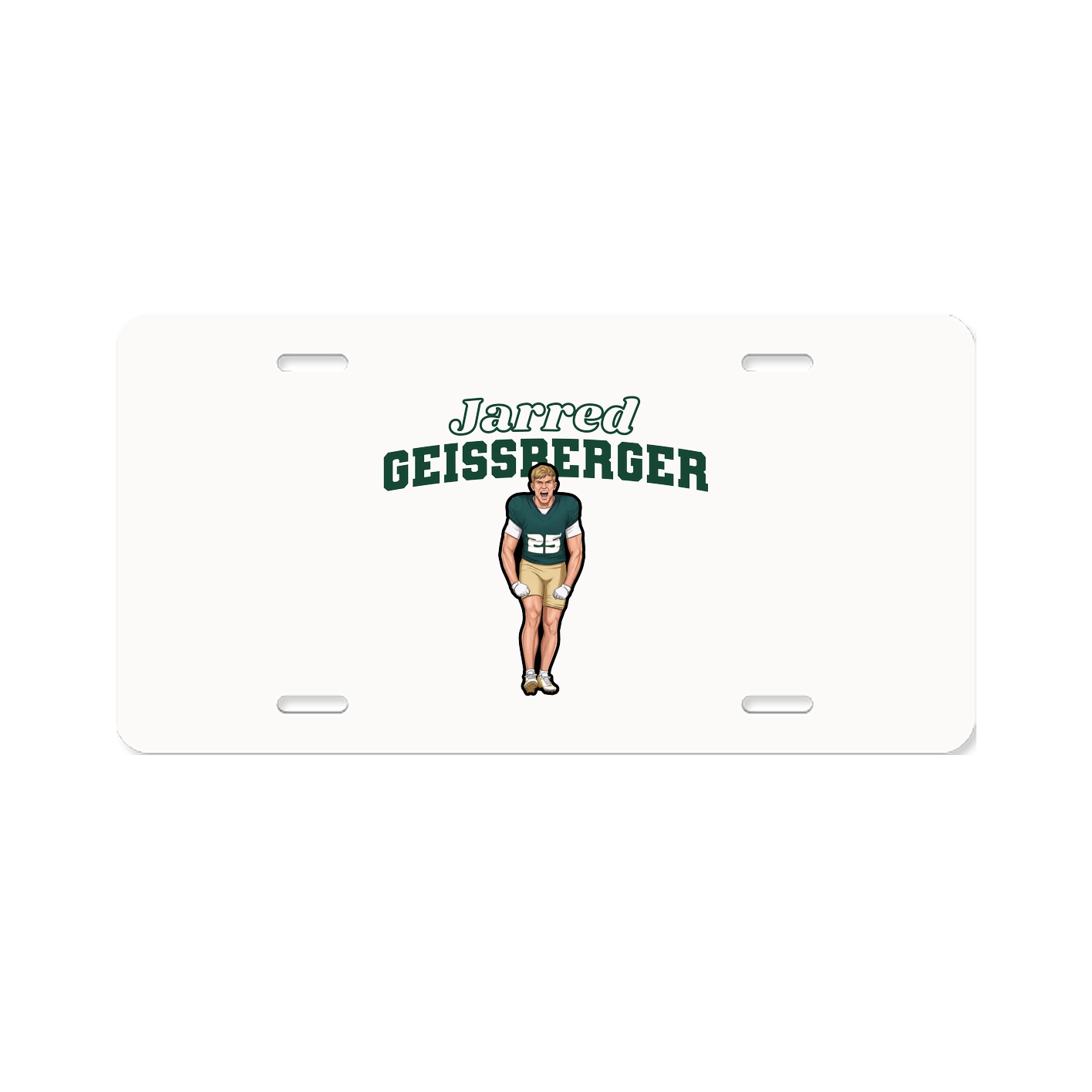License Plate — Name Arch in Classic