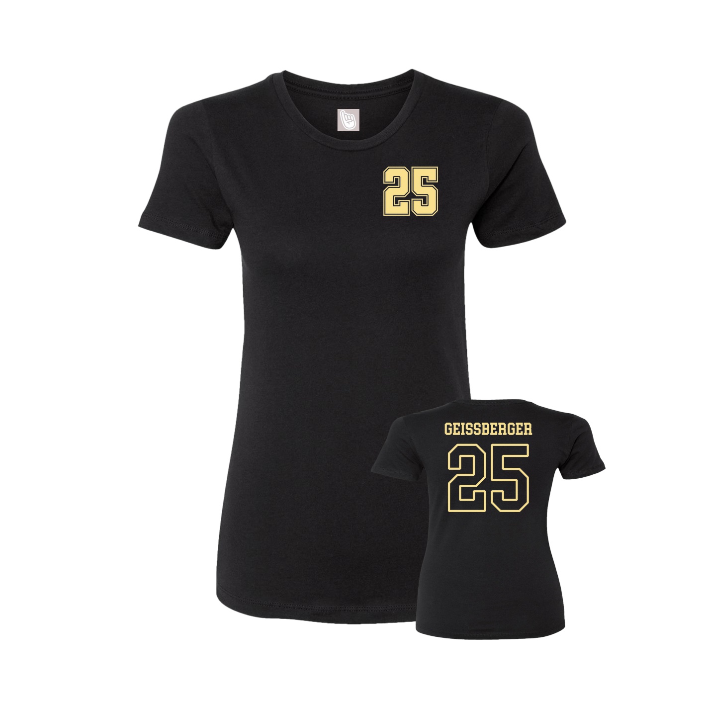 Womens Tee — Chest Back in Black