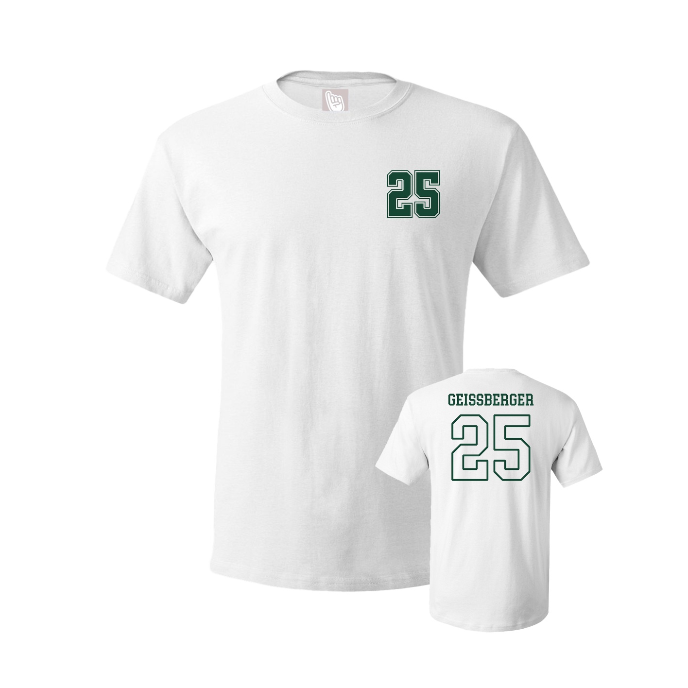 Youth Tee — Chest Back in White