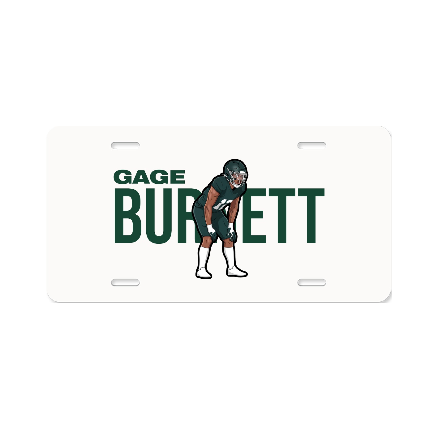 License Plate — Player Name in Classic
