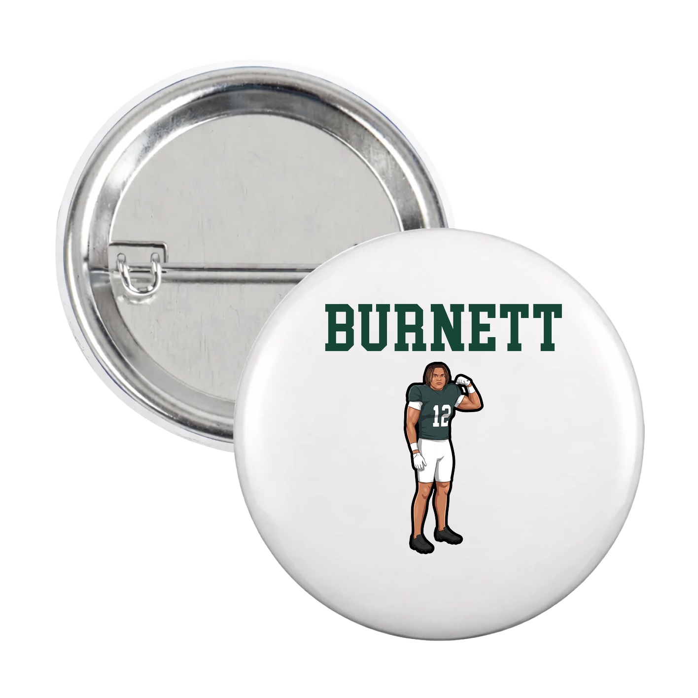 Game Day Button — Shirsey in White
