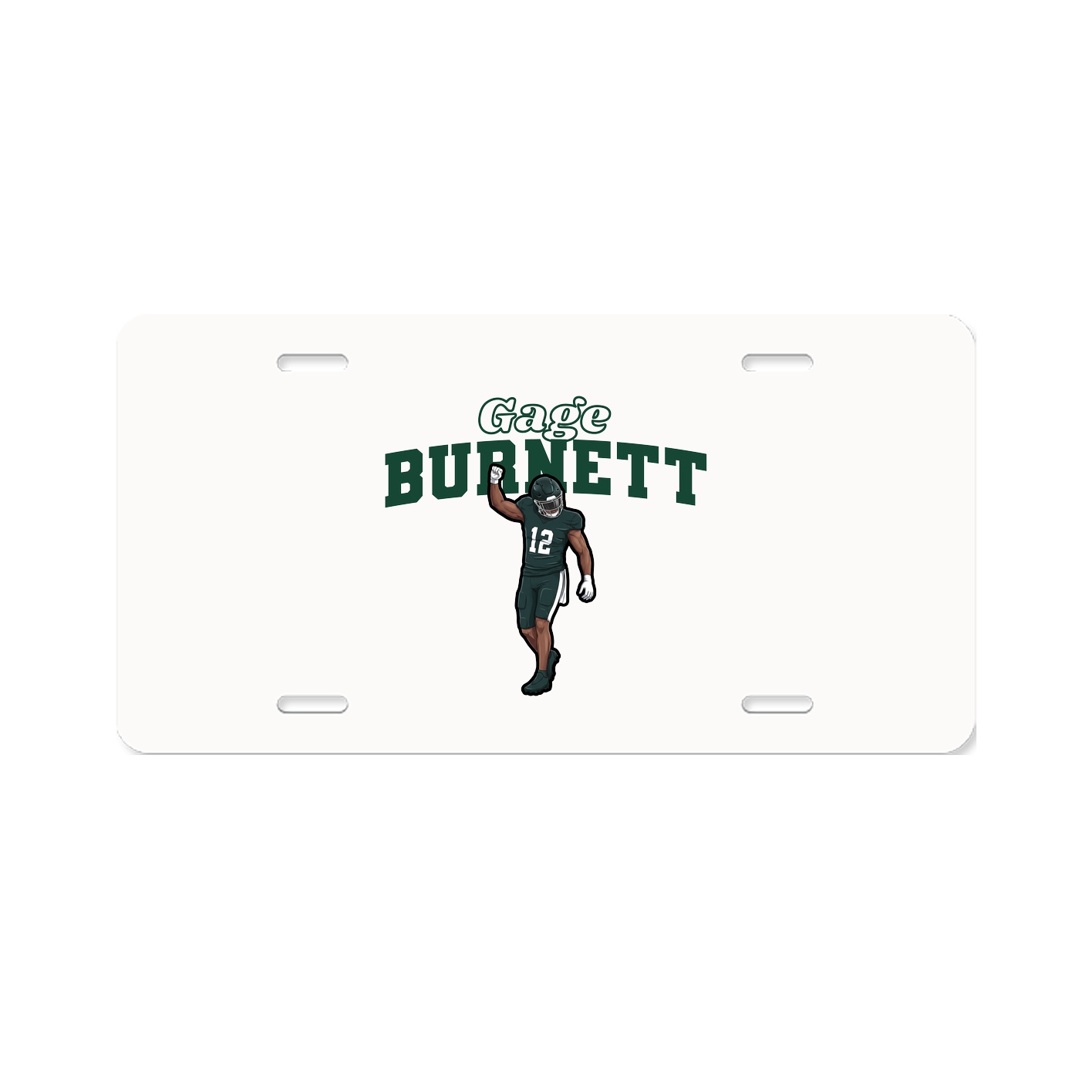 License Plate — Name Arch in Classic
