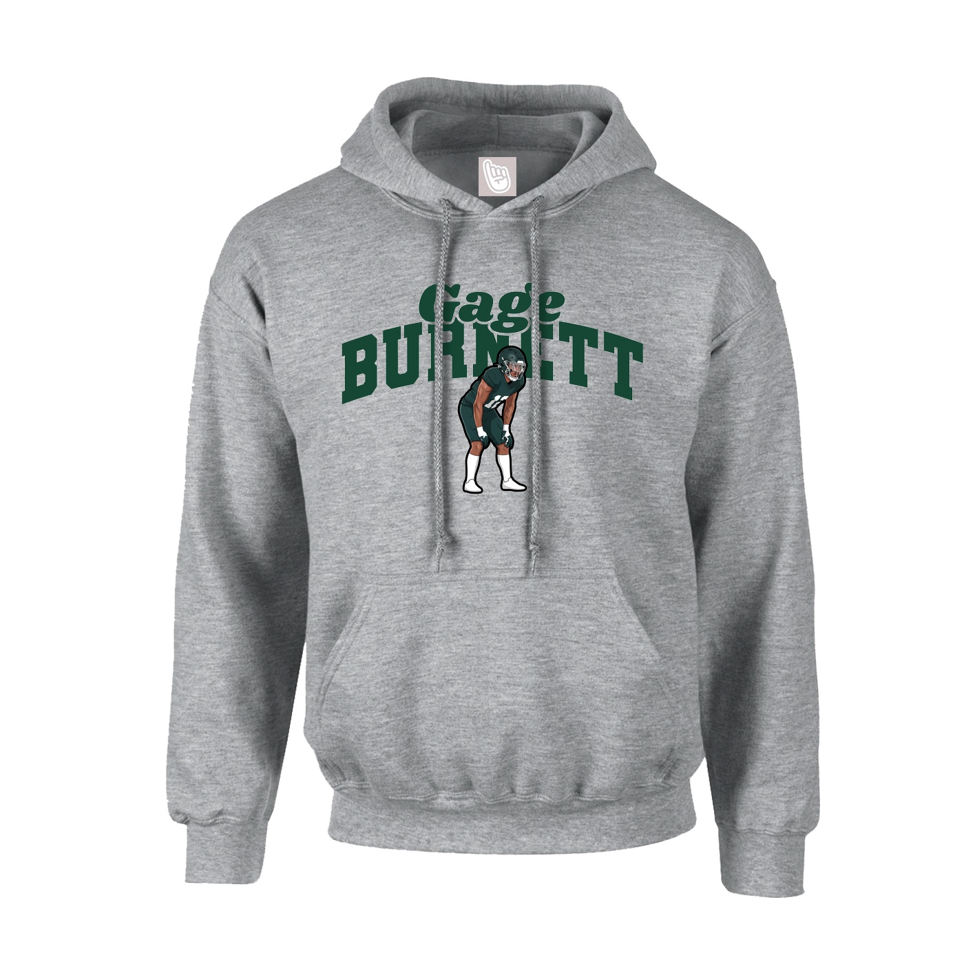 Hoodie — Signature Arch in Grey