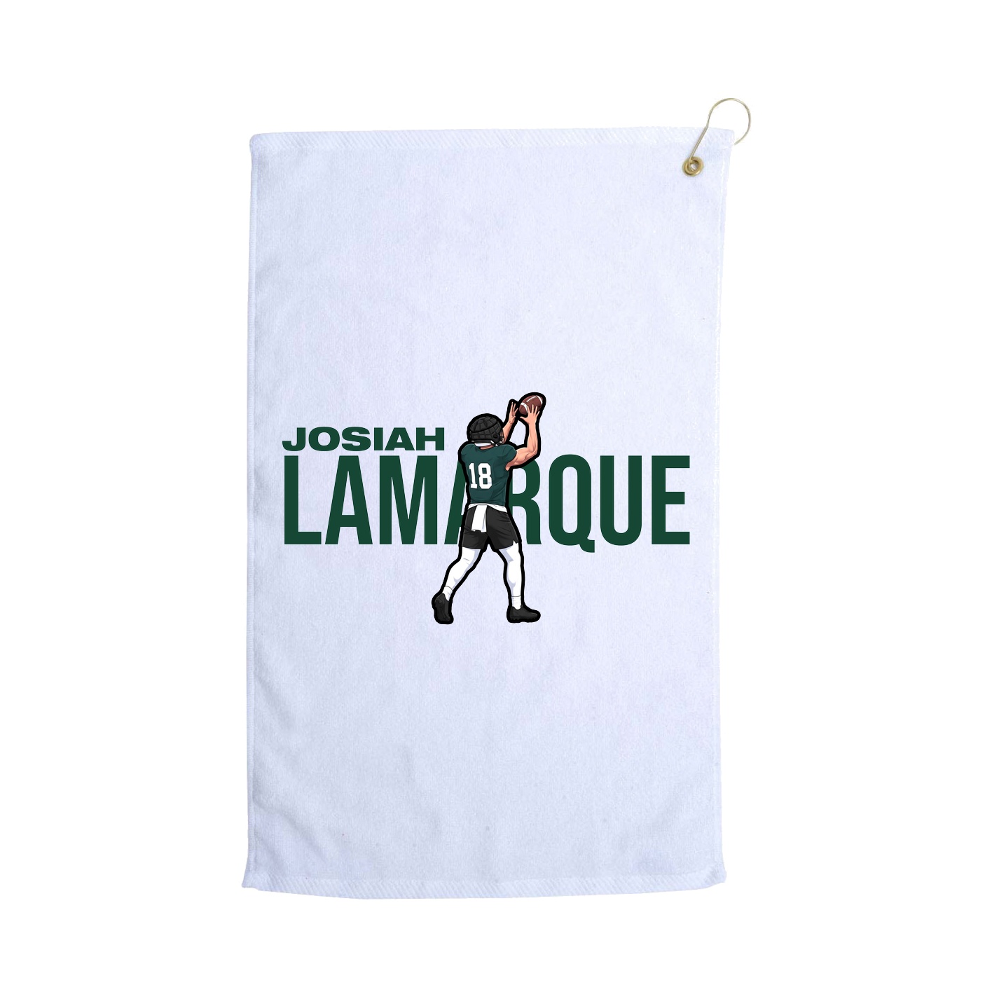 Golf Towel — Player Name in White