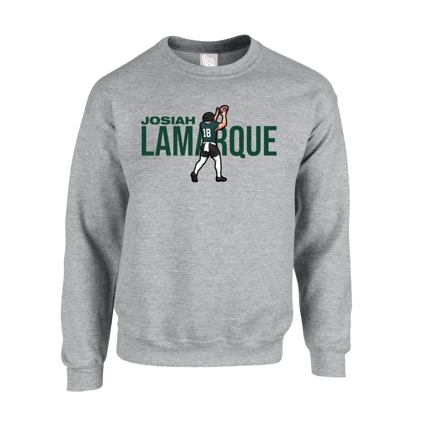 Fleece Crew — Player Name in Grey