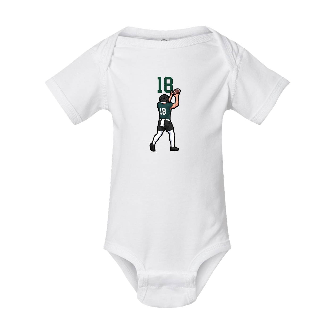 Baby Onesie — Number Top in White