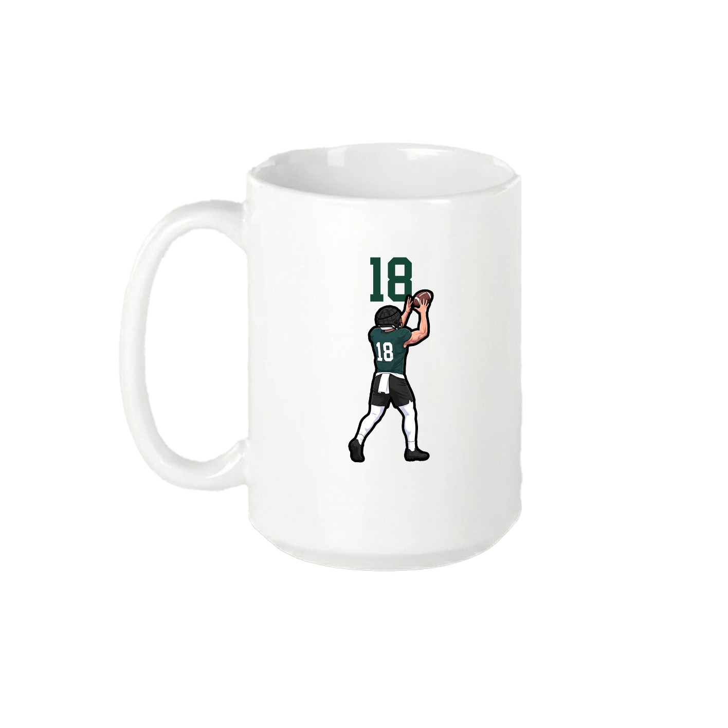 15oz Coffee Mug — Number Top in White