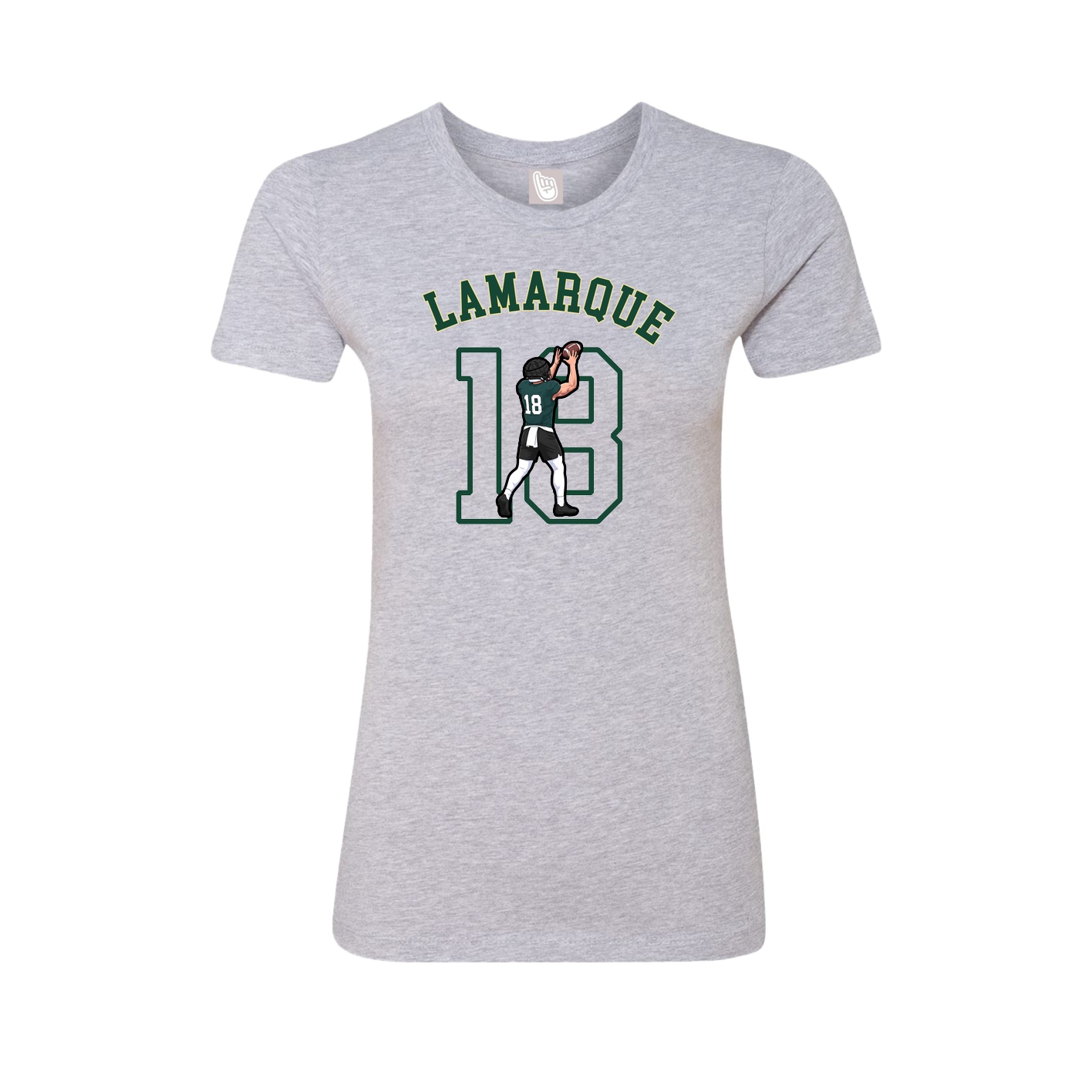 Fitted Women's Tee — Shirsey Arch in Grey