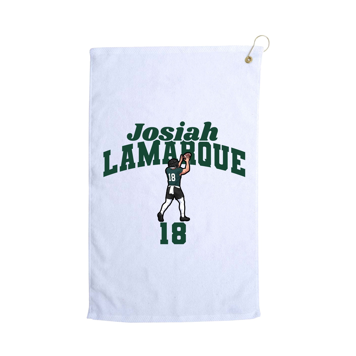 Golf Towel — Signature Arch in White