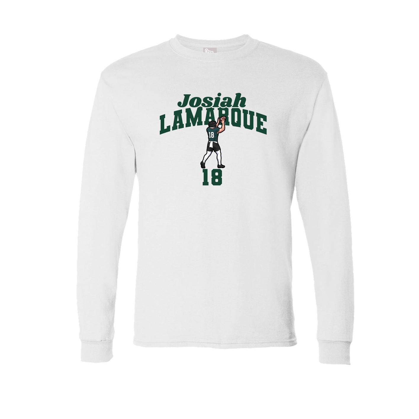 Long Sleeve Tee — Signature Arch in White