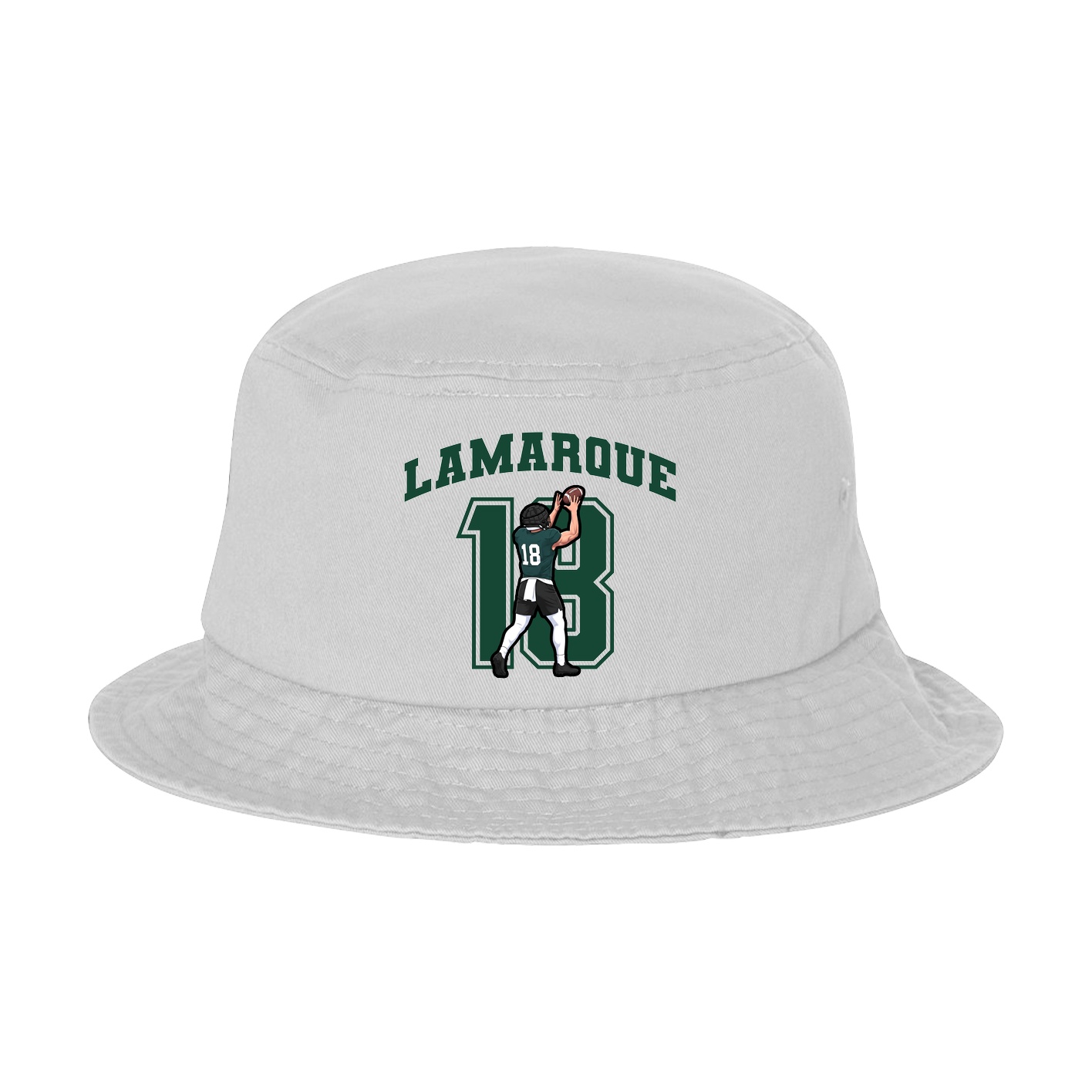 Bucket Cap — Number in White