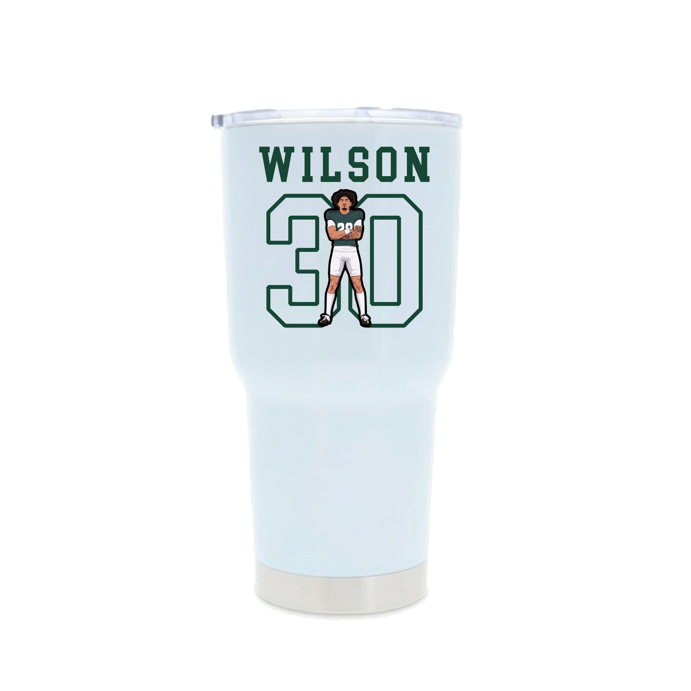 30oz Stainless Steel Tumbler — Shirsey in White