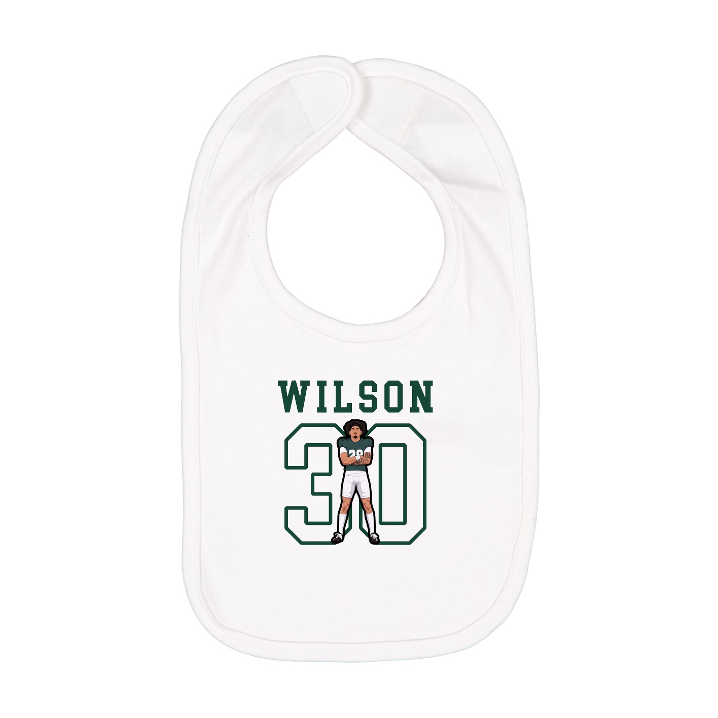 Infant Bib — Shirsey in White