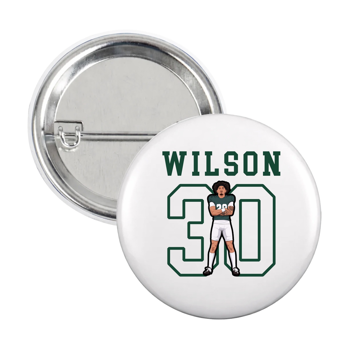 Game Day Button — Shirsey in White