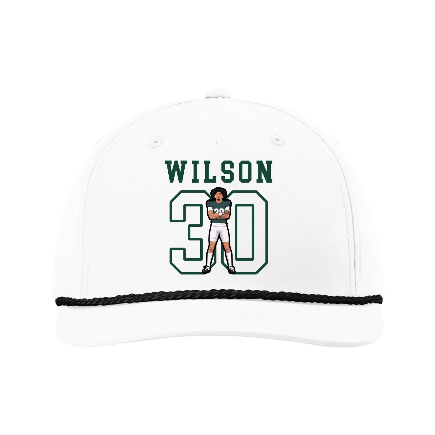 Five-Panel Classic Rope Cap — Shirsey in White
