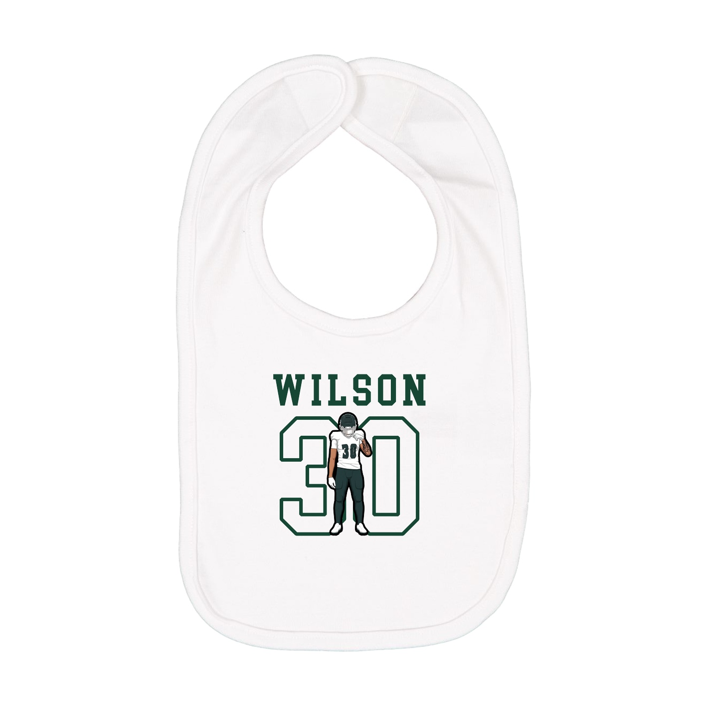 Infant Bib — Shirsey in White