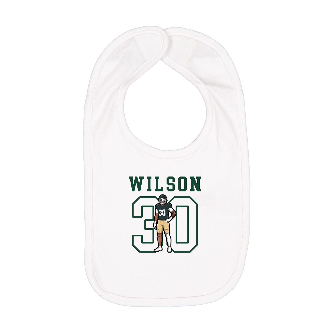 Infant Bib — Shirsey in White
