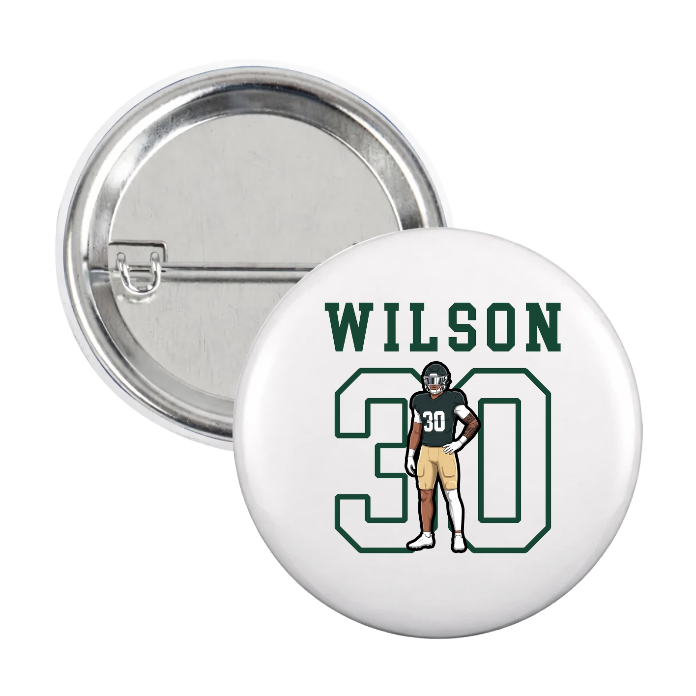 Game Day Button — Shirsey in White