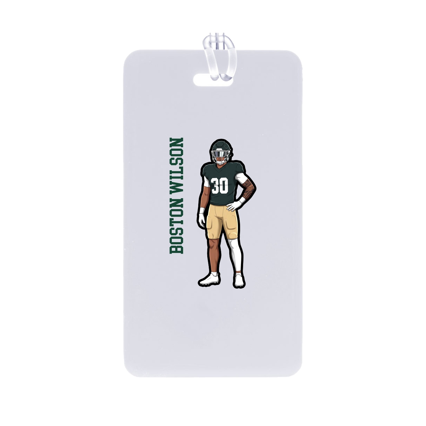 Bag Tag — Name Vertical in Classic