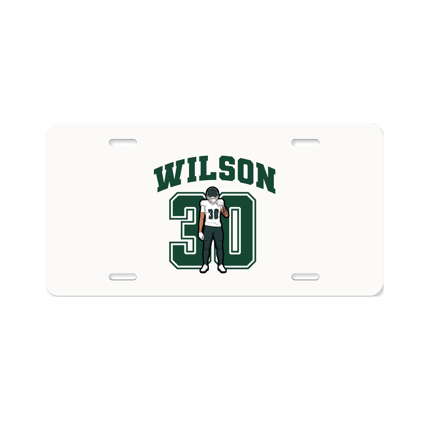 License Plate — Number in Classic