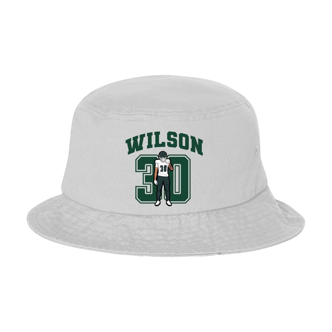 Bucket Cap — Number in White