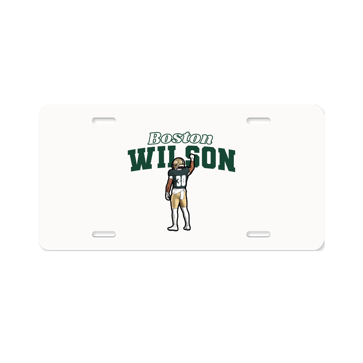 License Plate — Name Arch in Classic