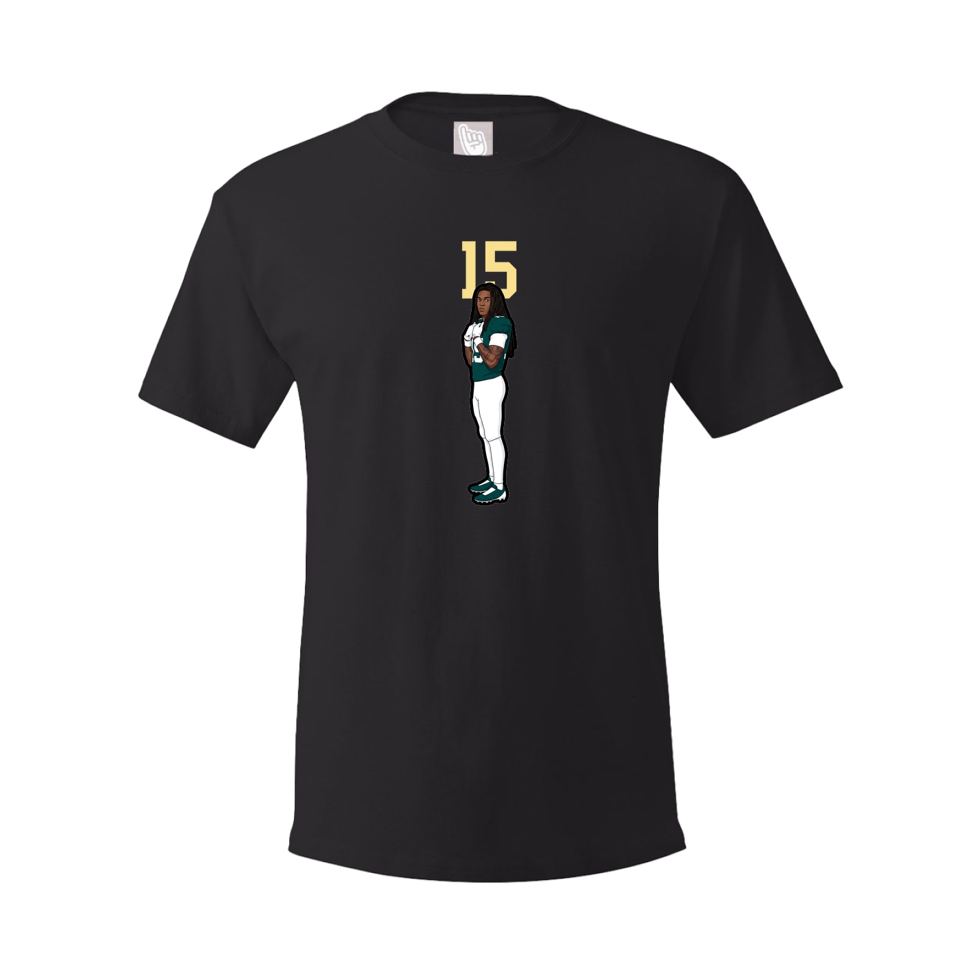 Youth Tee — Number Top in Black
