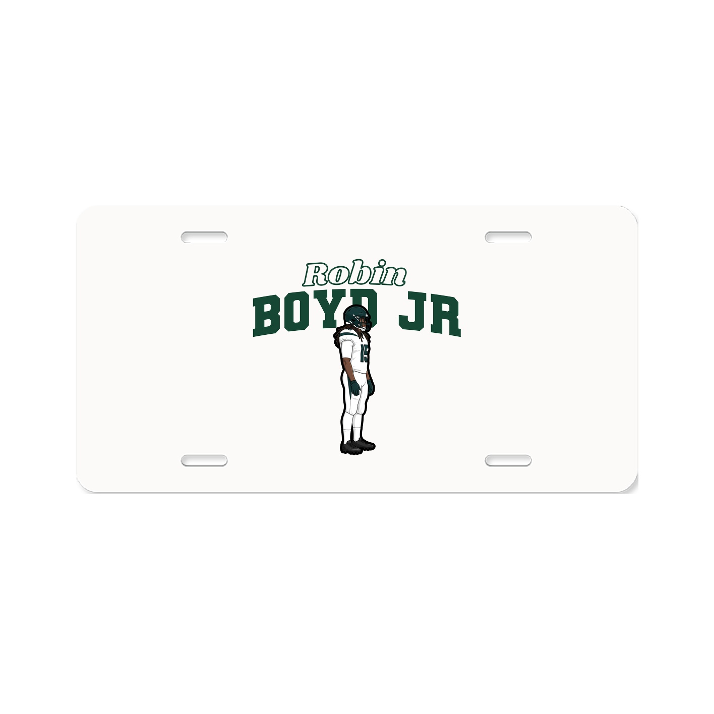 License Plate — Name Arch in Classic