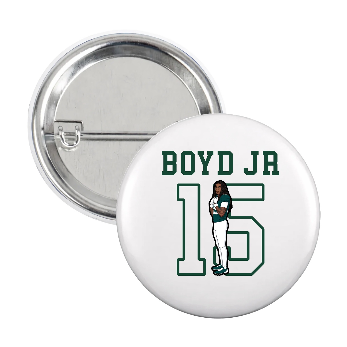 Game Day Button — Shirsey in White