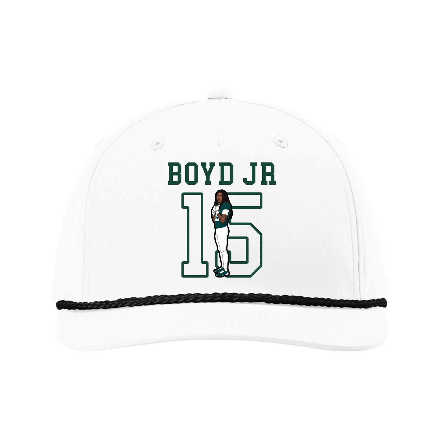 Five-Panel Classic Rope Cap — Shirsey in White